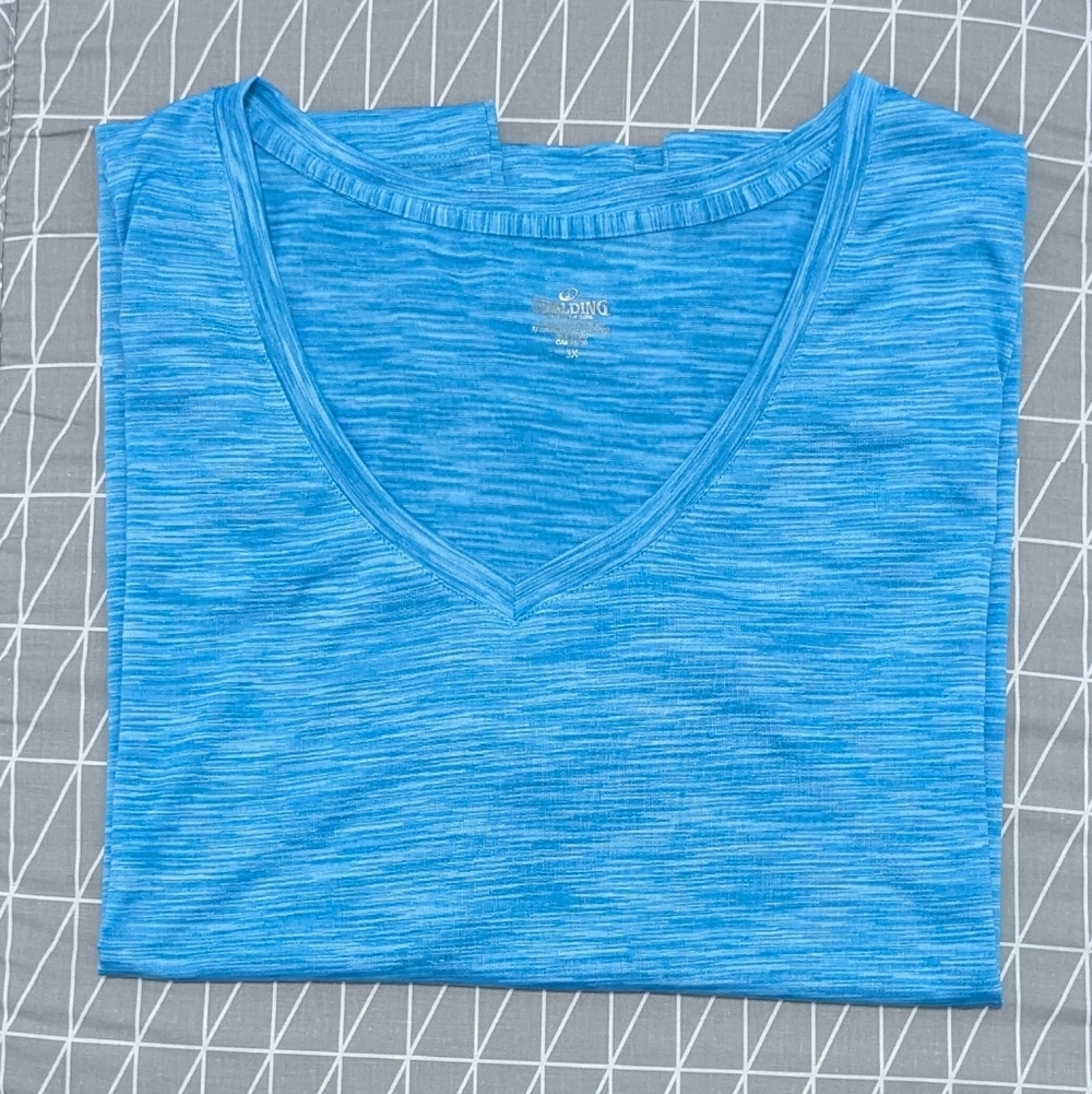 Salding Blue V-Neck T-Shirt